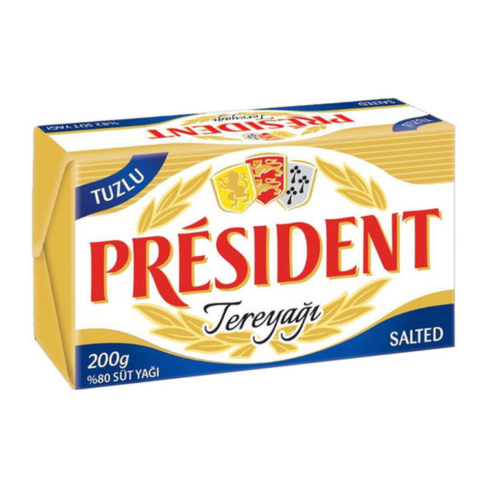 PRESIDENT TEREYAĞ TUZLU 200GR.